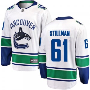 Chase Stillman Vancouver Canucks Fanatics Branded Breakaway White Away Jersey
