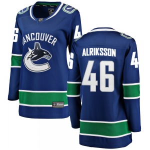 Women's Vilmer Alriksson Vancouver Canucks Fanatics Branded Breakaway Blue Home Jersey