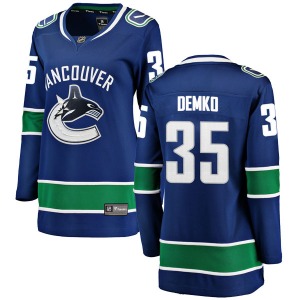 Women's Thatcher Demko Vancouver Canucks Fanatics Branded Breakaway Blue Home Jersey