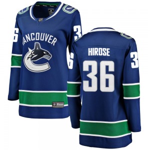 Women's Akito Hirose Vancouver Canucks Fanatics Branded Breakaway Blue Home Jersey