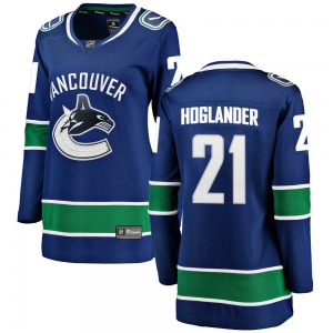 Women's Nils Hoglander Vancouver Canucks Fanatics Branded Breakaway Blue Home Jersey