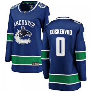 Women's Aku Koskenvuo Vancouver Canucks Fanatics Branded Breakaway Blue Home Jersey