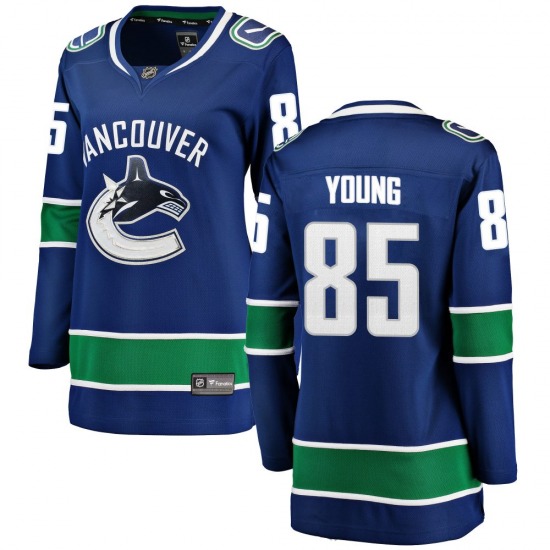Women's Ty Young Vancouver Canucks Fanatics Branded Breakaway Blue Home Jersey