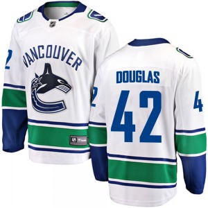 Youth Curtis Douglas Vancouver Canucks Fanatics Branded Breakaway White Away Jersey