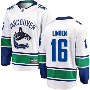 Youth Trevor Linden Vancouver Canucks Fanatics Branded Breakaway White Away Jersey