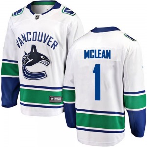 Youth Kirk Mclean Vancouver Canucks Fanatics Branded Breakaway White Away Jersey