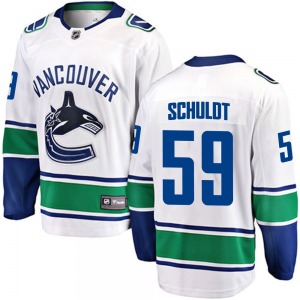 Youth Jimmy Schuldt Vancouver Canucks Fanatics Branded Breakaway White Away Jersey