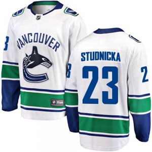 Youth Jack Studnicka Vancouver Canucks Fanatics Branded Breakaway White Away Jersey