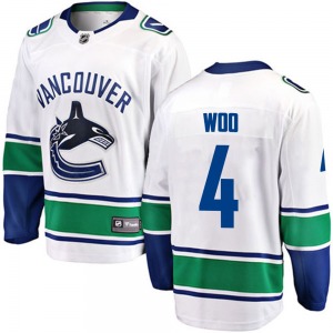 Youth Jett Woo Vancouver Canucks Fanatics Branded Breakaway White Away Jersey