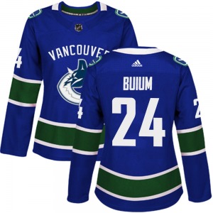 Women's Zeev Buium Vancouver Canucks Adidas Authentic Blue Home Jersey
