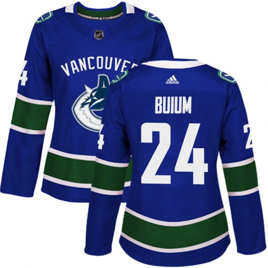 Women's Zeev Buium Vancouver Canucks Adidas Authentic Blue Home Jersey