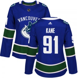 Women's Evander Kane Vancouver Canucks Adidas Authentic Blue Home Jersey