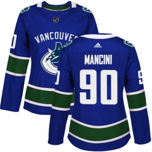 Women's Vittorio Mancini Vancouver Canucks Adidas Authentic Blue Home Jersey