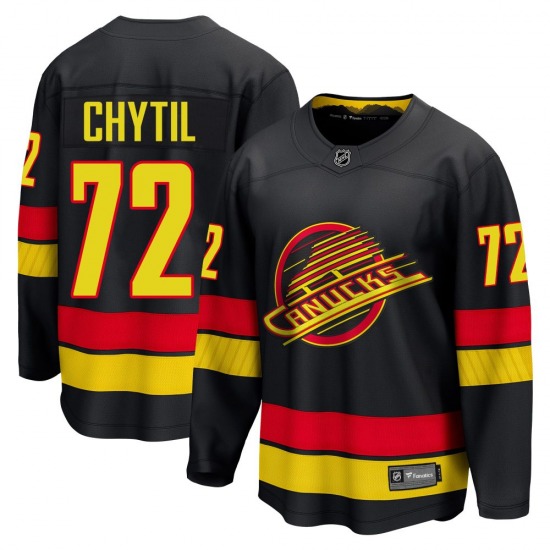 Youth Filip Chytil Vancouver Canucks Fanatics Breakaway Black Alternate Jersey