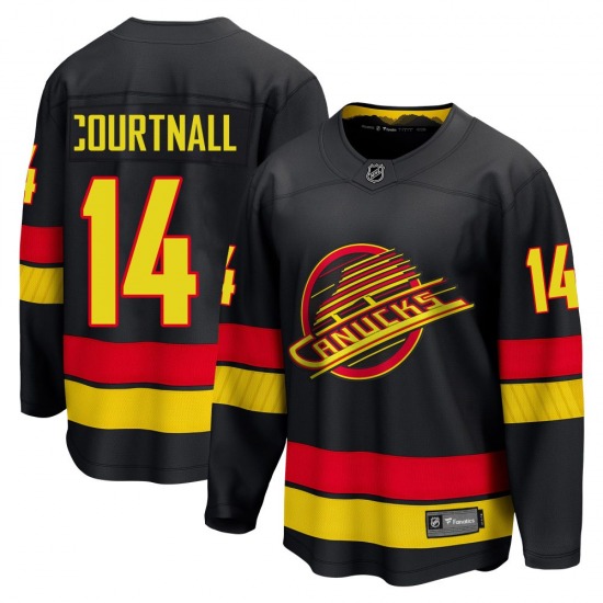 Youth Geoff Courtnall Vancouver Canucks Fanatics Breakaway Black Alternate Jersey