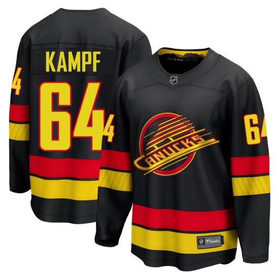 Youth David Kampf Vancouver Canucks Fanatics Breakaway Black Alternate Jersey