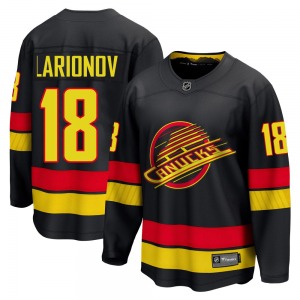 Youth Igor Larionov Vancouver Canucks Fanatics Breakaway Black Alternate Jersey