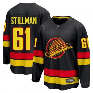 Youth Chase Stillman Vancouver Canucks Fanatics Breakaway Black Alternate Jersey