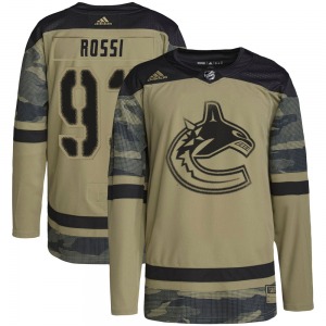 Marco Rossi Vancouver Canucks Adidas Authentic Camo Military Appreciation Practice Jersey