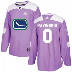 Youth Anri Ravinskis Vancouver Canucks Adidas Authentic Purple Fights Cancer Practice Jersey