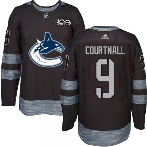 Youth Russ Courtnall Vancouver Canucks Authentic Black 1917-2017 100th Anniversary Jersey