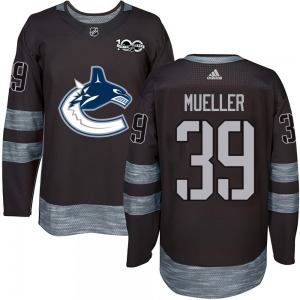 Youth Ty Mueller Vancouver Canucks Authentic Black 1917-2017 100th Anniversary Jersey