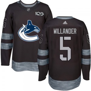 Youth Tom Willander Vancouver Canucks Authentic Black 1917-2017 100th Anniversary Jersey