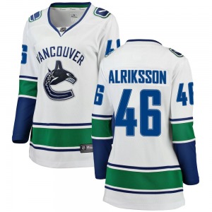 Women's Vilmer Alriksson Vancouver Canucks Fanatics Branded Breakaway White Away Jersey