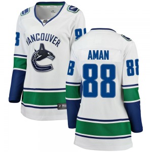 Women's Nils Aman Vancouver Canucks Fanatics Branded Breakaway White Away Jersey