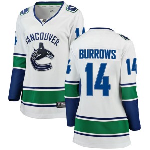 Women's Alex Burrows Vancouver Canucks Fanatics Branded Breakaway White Away Jersey