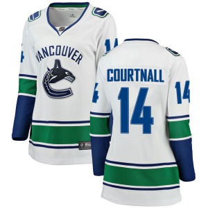 Women's Geoff Courtnall Vancouver Canucks Fanatics Branded Breakaway White Away Jersey