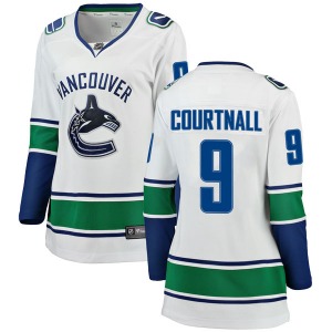 Women's Russ Courtnall Vancouver Canucks Fanatics Branded Breakaway White Away Jersey