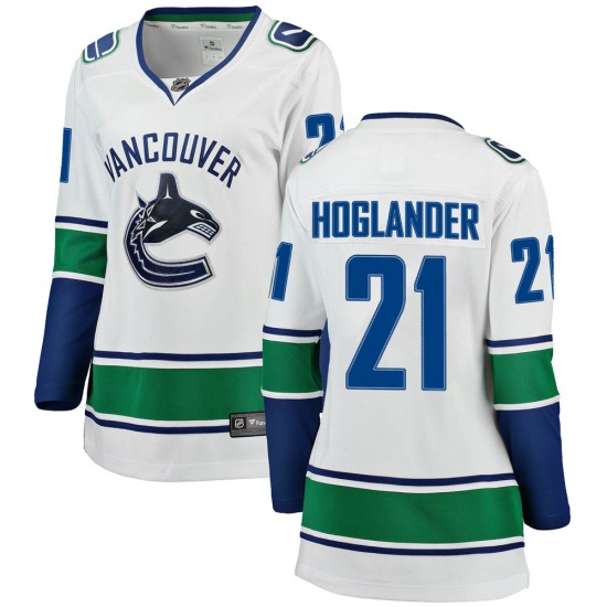 Women's Nils Hoglander Vancouver Canucks Fanatics Branded Breakaway White Away Jersey