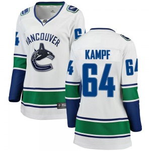 Women's David Kampf Vancouver Canucks Fanatics Branded Breakaway White Away Jersey