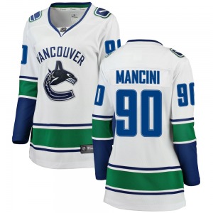 Women's Vittorio Mancini Vancouver Canucks Fanatics Branded Breakaway White Away Jersey