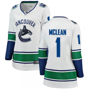 Women's Kirk Mclean Vancouver Canucks Fanatics Branded Breakaway White Away Jersey
