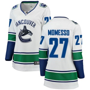 Women's Sergio Momesso Vancouver Canucks Fanatics Branded Breakaway White Away Jersey