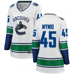 Women's Sawyer Mynio Vancouver Canucks Fanatics Branded Breakaway White Away Jersey