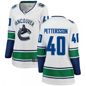 Women's Elias Pettersson Vancouver Canucks Fanatics Branded Breakaway White Away Jersey