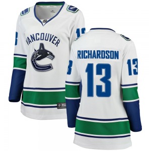 Women's Brad Richardson Vancouver Canucks Fanatics Branded Breakaway White Away Jersey
