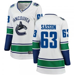 Women's Max Sasson Vancouver Canucks Fanatics Branded Breakaway White Away Jersey