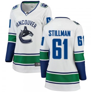 Women's Chase Stillman Vancouver Canucks Fanatics Branded Breakaway White Away Jersey