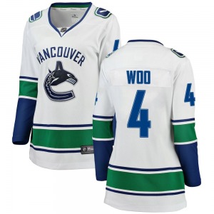 Women's Jett Woo Vancouver Canucks Fanatics Branded Breakaway White Away Jersey