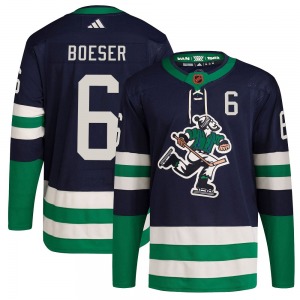 Brock Boeser Vancouver Canucks Adidas Authentic Navy Reverse Retro 2.0 Jersey