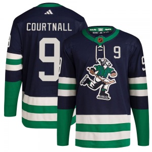 Russ Courtnall Vancouver Canucks Adidas Authentic Navy Reverse Retro 2.0 Jersey
