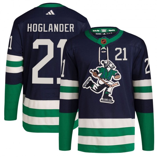 Nils Hoglander Vancouver Canucks Adidas Authentic Navy Reverse Retro 2.0 Jersey
