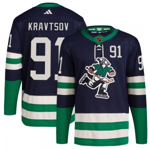 Vitali Kravtsov Vancouver Canucks Adidas Authentic Navy Reverse Retro 2.0 Jersey