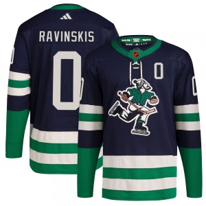Anri Ravinskis Vancouver Canucks Adidas Authentic Navy Reverse Retro 2.0 Jersey