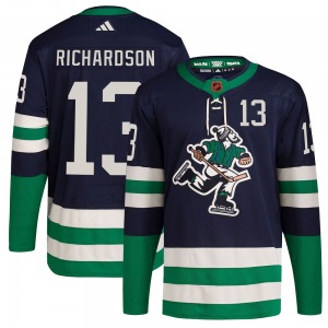Brad Richardson Vancouver Canucks Adidas Authentic Navy Reverse Retro 2.0 Jersey