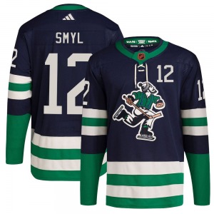 Stan Smyl Vancouver Canucks Adidas Authentic Navy Reverse Retro 2.0 Jersey